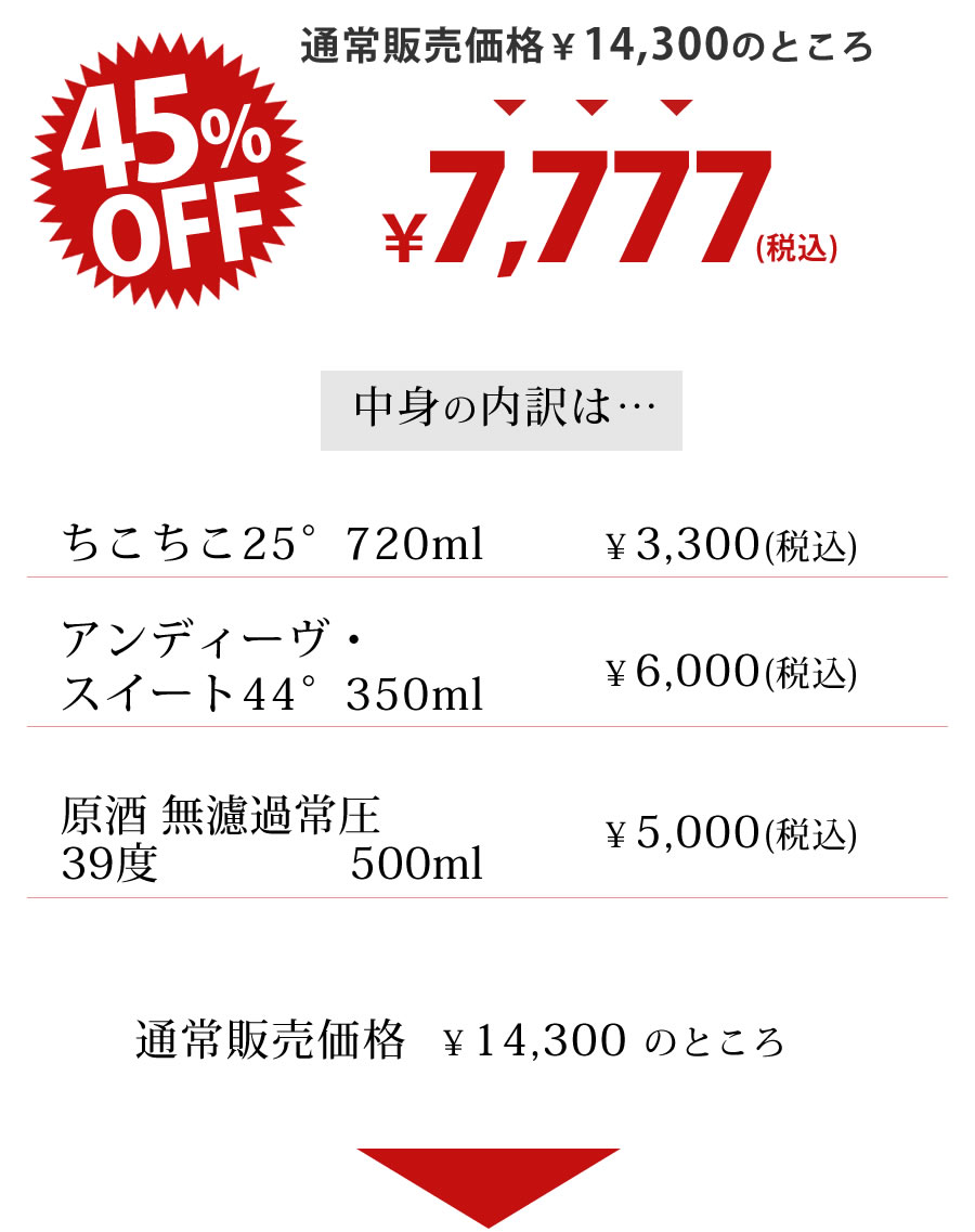 2023福袋 7,777円【クラフト焼酎】飲み比べ3種類セット 岐阜・中津川