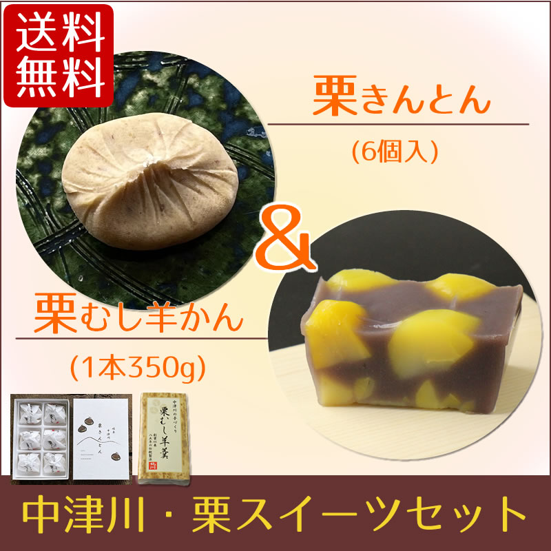 中津川・栗スイーツセット】栗きんとん(6個入)と栗むし羊羹(1本350g) 岐阜・中津川 ちこり村 本店